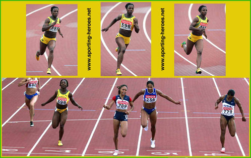 Veronica Campbell-Brown - Jamaica - Two silver medals at 2005 World Championships.