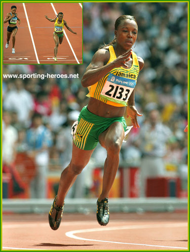 Veronica Campbell-Brown - Jamaica - 200m title retained at Beijing Olympics (result)