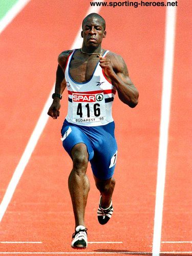 Dwain Chambers - Great Britain & N.I. - 100m silver at 1998 Euro Champs (result)