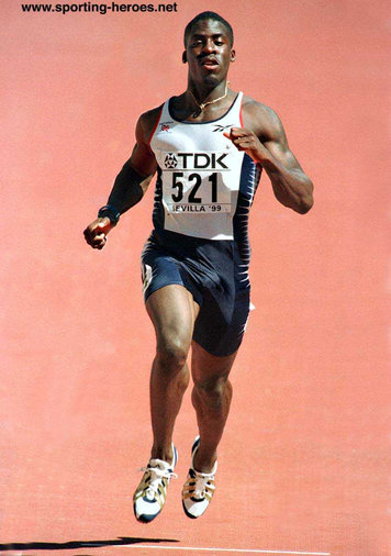 Dwain Chambers - Great Britain & N.I. - Bronze & silver at 1999 Worlds (result)