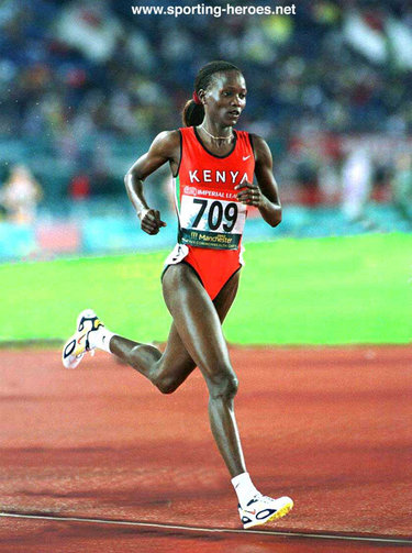 Susan Chepkemei - Kenya - 10,000m silver medal at 2002 Commonwealth Games.