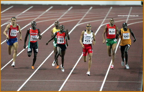 Abraham Chepkirwok - Uganda - 4th in the 800m at the 2007 World Championships