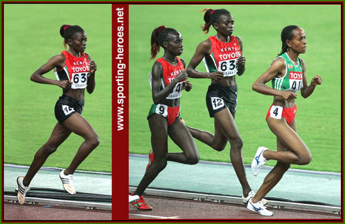 Priscah Jepleting Cherono - Kenya - 2007 World Championships 5000m bronze medal.