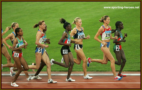 Vivian Cheruiyot - Kenya - 5th in the 5000m at the 2008 Olympics (result)