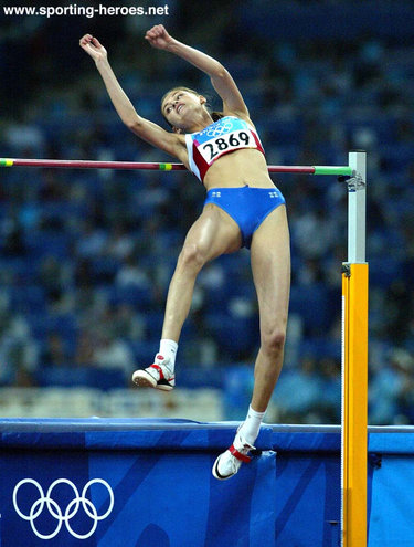 Anna Chicherova - Russia - 2004 Olympics High Jump finalist  (result)