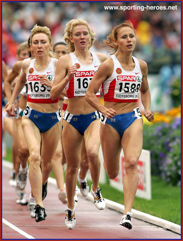 Yuliya Chizhenko - Russia - 2006 European Championships 1500m silver medal.
