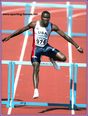 Kerron Clement - U.S.A. - Fourth in the 400m Hurdles at 2005 World Championships