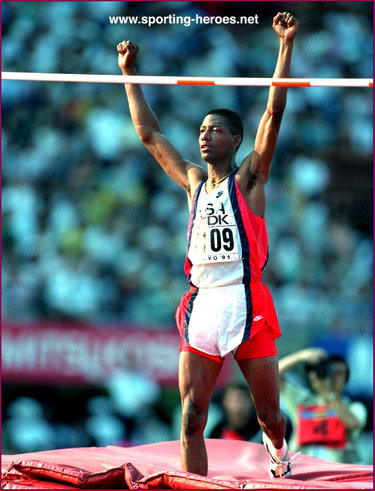 Hollis Conway - U.S.A. - High jump medals at Olympic Games & World Champinships.