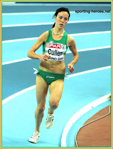 Mary Cullen - Ireland - 2009 European Indoor Championships 3000m bronze medal.