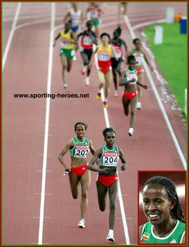 Meseret Defar - Ethiopia - 2005 World Champs 5000m silver (result)