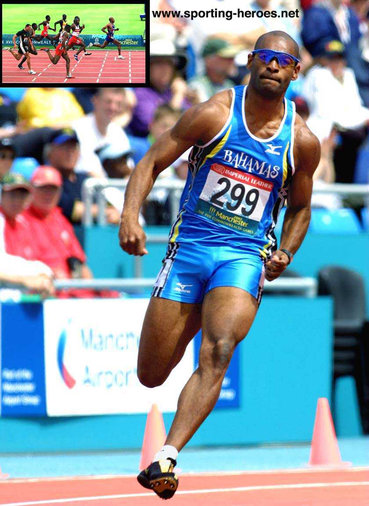 Dominic Demeritte - Bahamas - 4th in the 200m at the 2002 CG & 2004 WI Gold (result)