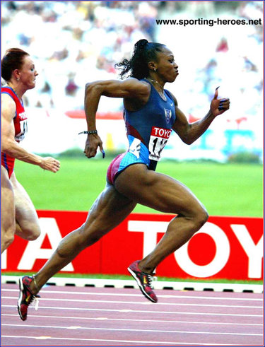 Gail Devers - U.S.A. - 2004 World Indoors 60m Gold & 60mH silver (result)