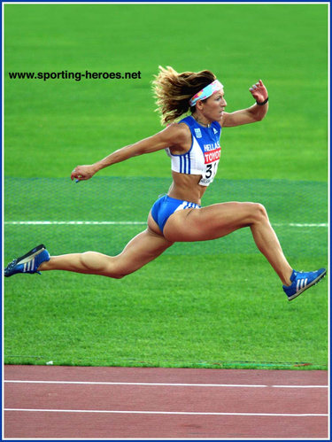 Hrysopiyi Devetzi - Greece - Fifth in the Triple Jump at the 2005 World Championships.