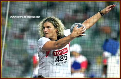 Franka Dietzsch - Germany - 2007 World Championships Discus Gold Medal.