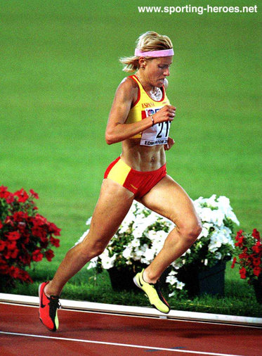 Marta Dominguez - Spain - 5000m World Championships silvermedal  in 2001