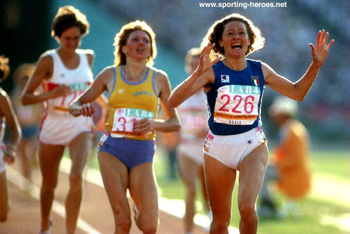 Gabriella Dorio - Italy - 1,500m gold medal at 1984 Olympic Games.