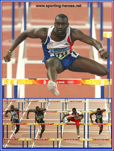 Ladji Doucoure - France - 4th in the 110m Hurdles at the 2008 Olympic Games.