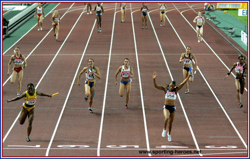 Torri Edwards - U.S.A. - 2007 World Championships Gold medal.