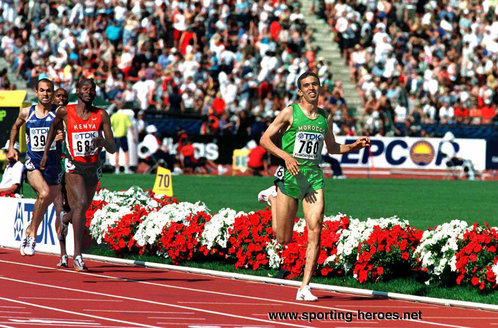 Hicham El Guerrouj - Morocco - Three in a row at the Worlds (result)