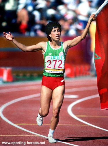 Nawal El Moutawakil - Morocco - 400m Hurdles Gold at 1984 Olympics (result)