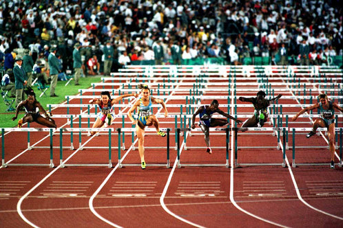 Ludmila Engquist - Sweden - 100m Hurdles Champion at 1996 Olympic Games.