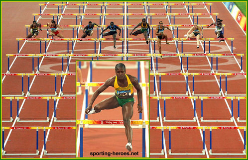 Delloreen Ennis-London - Jamaica - Fifth 100m Hurdles at the 2008 Olympic Games.