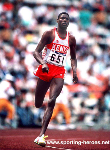 Paul Ereng - Kenya - 800m Gold medal at 1988 Olympic Games.