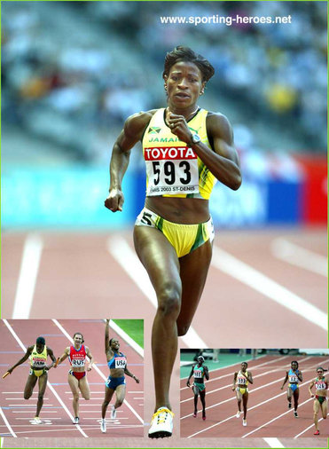 Lorraine Fenton - Jamaica - 2003 World Championship 400m silver medal