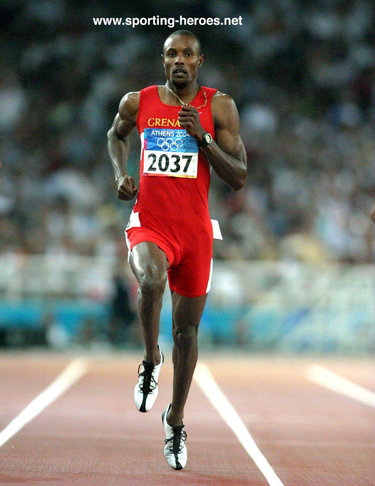 Alleyne Francique - Grenada - Fourth in 400m at 2004 Olympic Games.