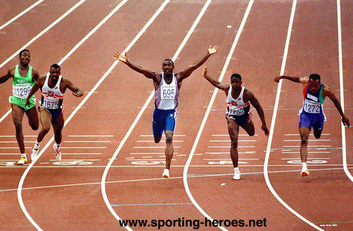 Frankie Fredericks - Namibia - Two sprint silvers at 1992 Olympic Games.