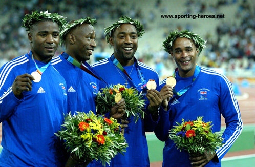 Jason Gardener - Great Britain & N.I. - 2004 Olympic Games  4x100m Gold medal