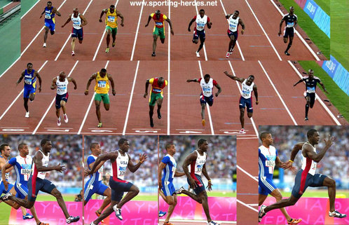Justin Gatlin - U.S.A. - 2004 Olympic Games 100m Champion.