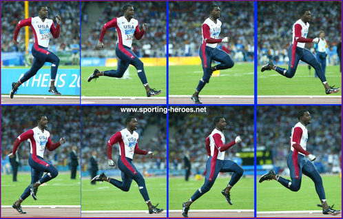 Justin Gatlin - U.S.A. - 2004 Olympics 200m bronze medalist.