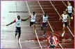 Justin GATLIN - U.S.A. - 100m & 200m  sprint double at 2005 World Championships.