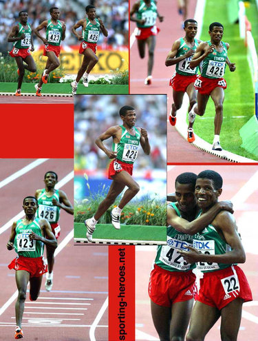 Haile Gebrselassie - Ethiopia - 2003 World Champs 10000m silver medal.