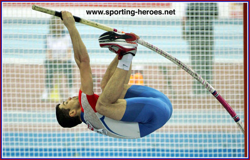 Pavel Gerasimov - Russia - Pole vault medals in 2005 & 2009.