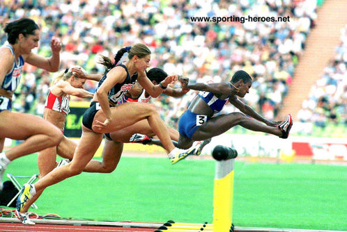 Patricia Girard - France - International athletics career in 100m hurdles.