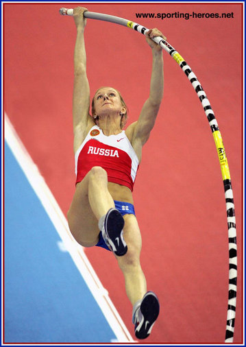 Yuliya Golubchikova - Russia - European Pole Vault Champion.