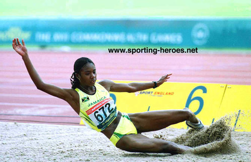 Elva Goulbourne - Jamaica - Long Jump Gold at 2002 Commonwealth Games.