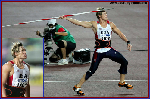 Breaux Greer - U.S.A. - 2007 World Championships Javelin bronze medal.