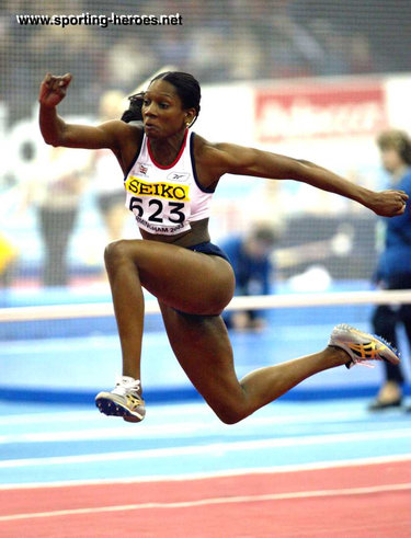 Ashia Hansen - Great Britain & N.I. - 2003 World Indoors Triple Jump Champion.