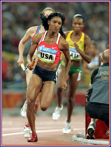 Monique Henderson - U.S.A. - 2008 Olympic Games 4x400m Gold medal.