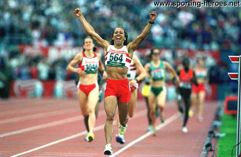 Kelly Holmes - Great Britain & N.I. - 1500m Gold at 2002 Commonwealth Games.