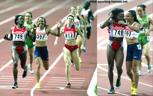 Kelly Holmes - Great Britain & N.I. - 2003 World Champs 800m silver medal.
