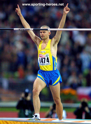 Stefan Holm - Sweden - High Jump silver at the 2002 European Championships.