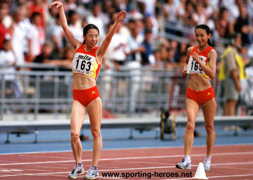 Liu Hongyu - China - 1999 World Championship 20km walk gold medal.