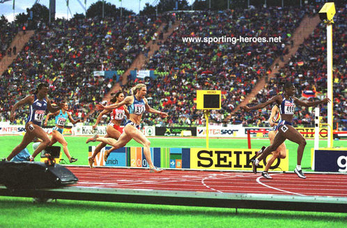 Muriel Hurtis - France - Two Golds at the 2002 European Championships.