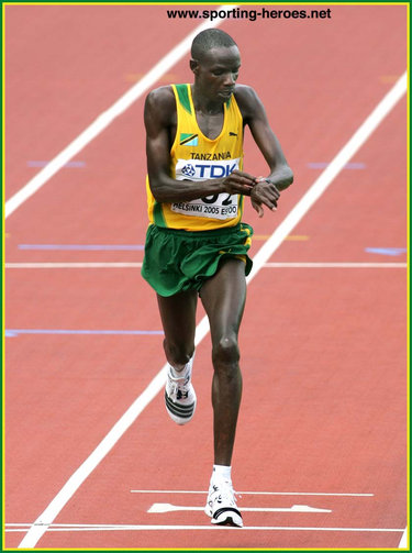 Christopher Isegwe - Tanzania - 2005 World Championships marathon silver medal