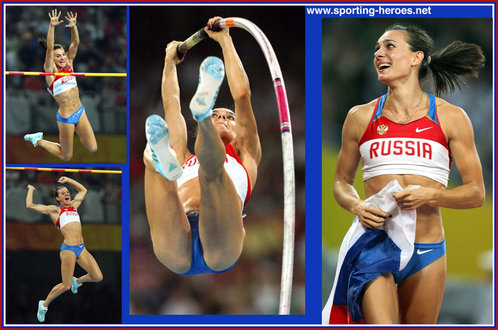 Yelena Isinbayeva - Russia - Olympic Pole Vault title retained in Beijing