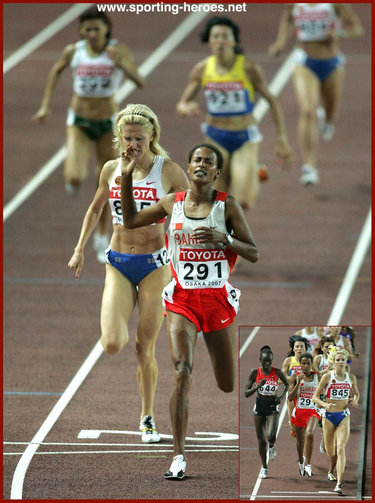 Maryam Yusuf Jamal - Bahrain - 2007 World Championships 1500m Gold medal